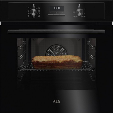 AEG BCX23101EB 59.4cm Built In Electric Single Oven - Black
