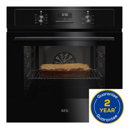 AEG BCX23101EB 59.4cm Built In Electric Single Oven - Black