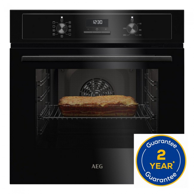 AEG BCX23101EB 59.4cm Built In Electric Single Oven - Black