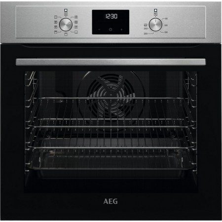 AEG BEX33501EM 59.4cm Built In Electric Single Oven - Stainless Steel