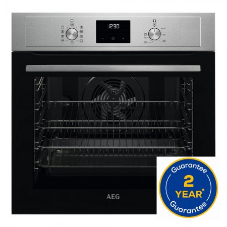 AEG BEX33501EM 59.4cm Built In Electric Single Oven - Stainless Steel