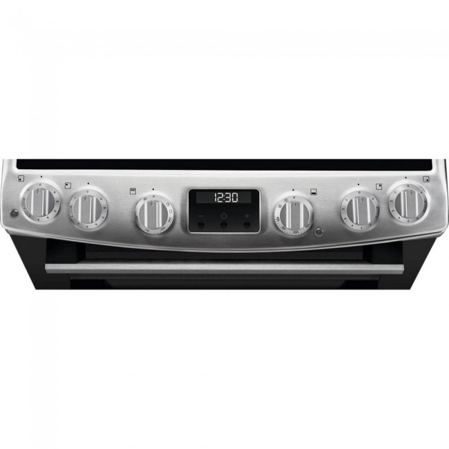 AEG CCX6530ACM 60cm Double Oven Electric Cooker with Ceramic Hob - Stainless Steel