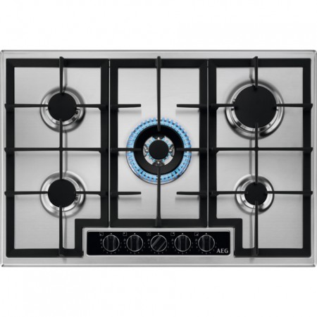 AEG HGB75420YM 75cm Gas Hob - Stainless Steel