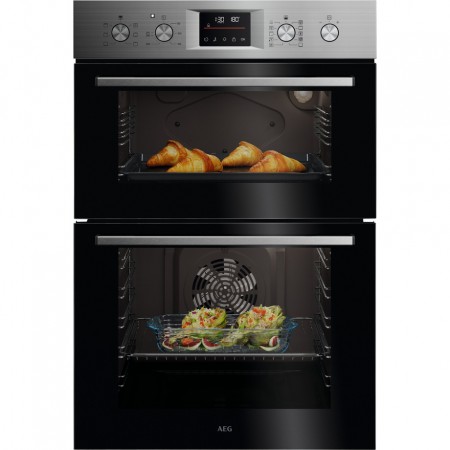 AEG OU5CP40M 59.4cm Double Electric Oven - Stainless Steel