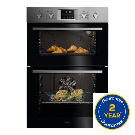 AEG OU5CP40M 59.4cm Double Electric Oven - Stainless Steel
