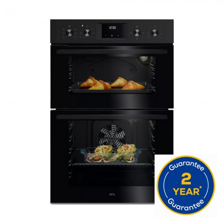 AEG OU5NP20B 59.4cm Double Built In Oven - Black