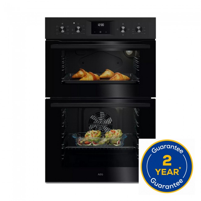 AEG OU5NP20B 59.4cm Double Built In Oven - Black