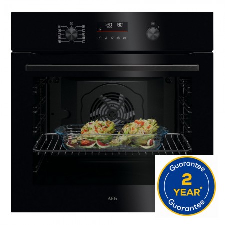 AEG OU5PB40XK 59.6cm Built In Electric Single Oven - Black