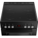 Beko EDC634K 60cm Double Oven Electric Cooker with Ceramic Hob - Black