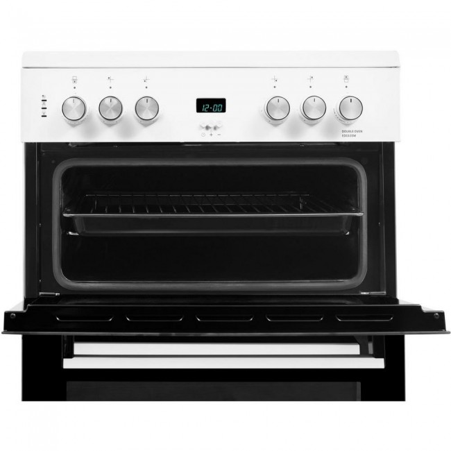 Beko EDC633W 60cm Double Oven Electric Cooker with Ceramic Hob -White