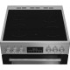 Beko EDC6731S 60cm Double Oven Electric Cooker with Vitroceramic Hob - Silver