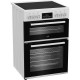 Beko EDC6731W 60cm Double Oven Electric Cooker with Vitroceramic Hob - White Beko EDC6731W 60cm Double Oven Electric Cooker with Vitroceramic Hob - White