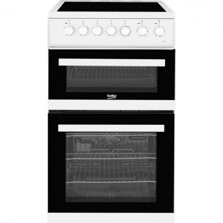 Beko EDVC503W 50cm Double Oven Electric Cooker