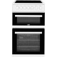 Beko EDVC503W 50cm Double Oven Electric Cooker