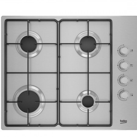 Beko CIHYG21SX 61cm Gas Hob - Stainless Steel-2 year Warranty