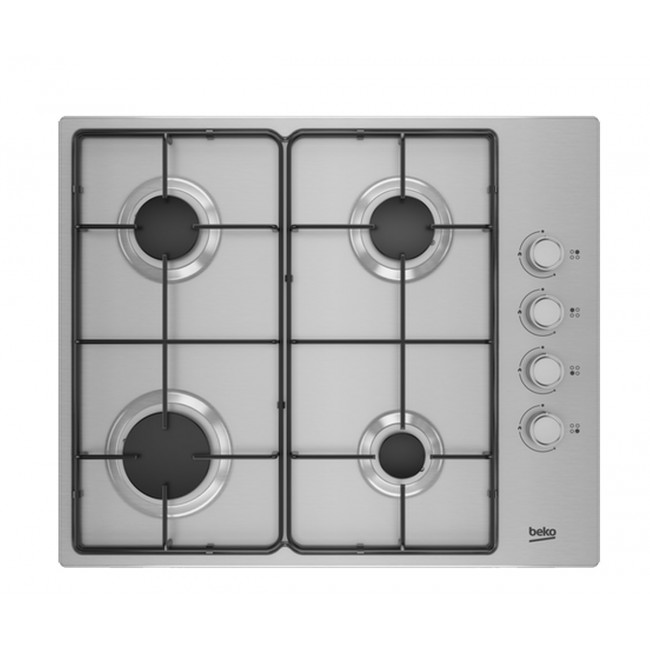 Beko CIHYG21SX 61cm Gas Hob - Stainless Steel-2 year Warranty