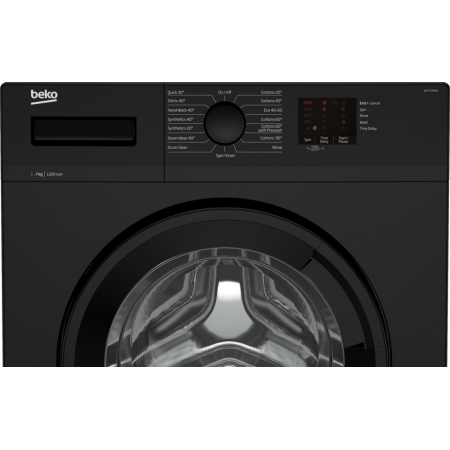 Beko WTK72041B 7kg 1200 Spin Washing Machine with Quick Programme ---BLACK