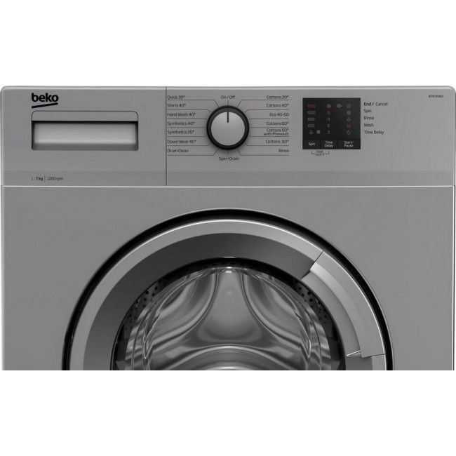 Beko WTK72041S 7kg 1200 Spin Washing Machine with Quick Programme ---SILVER