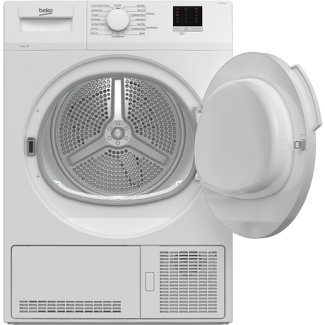 Beko DTLCE80041W 8kg Condenser Tumble Dryer - White - B