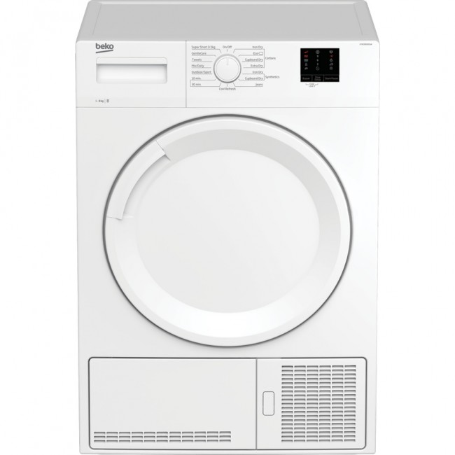 Beko DTKCE80021W 8kg Condenser Tumble Dryer with Sensor Programmes - White