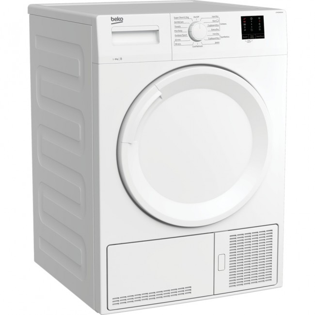 Beko DTKCE80021W 8kg Condenser Tumble Dryer with Sensor Programmes - White