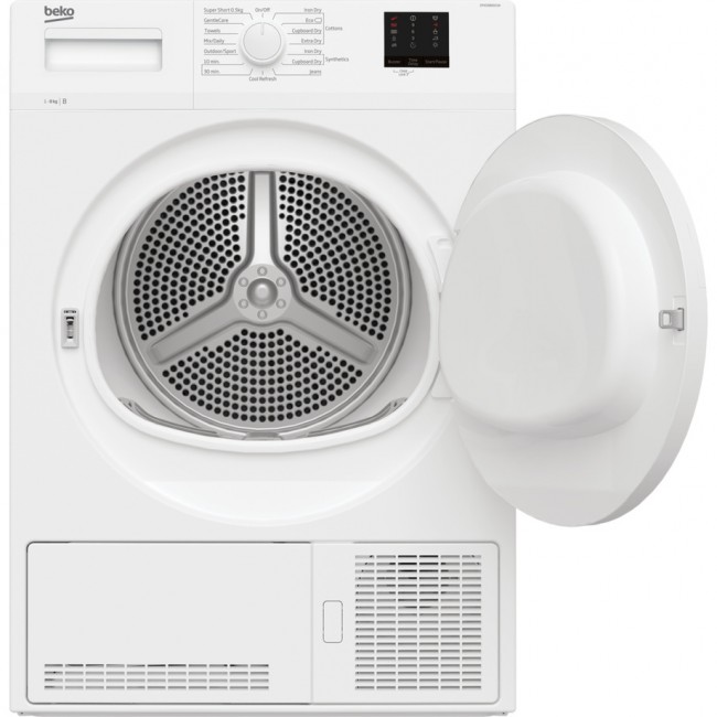 Beko DTKCE80021W 8kg Condenser Tumble Dryer with Sensor Programmes - White