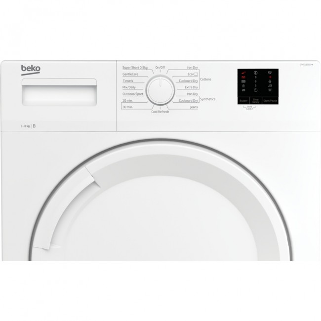 Beko DTKCE80021W 8kg Condenser Tumble Dryer with Sensor Programmes - White