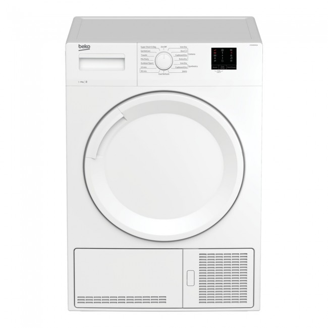 Beko DTKCE80021W 8kg Condenser Tumble Dryer with Sensor Programmes - White