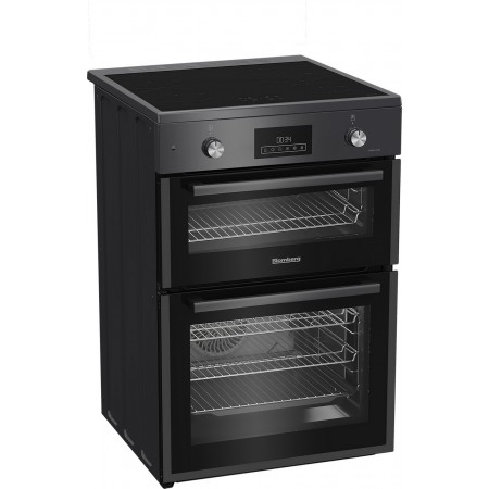 Blomberg HIRN651N 60cm Double Oven Electric Cooker with Induction Hob - Anthracite++5yr Warranty