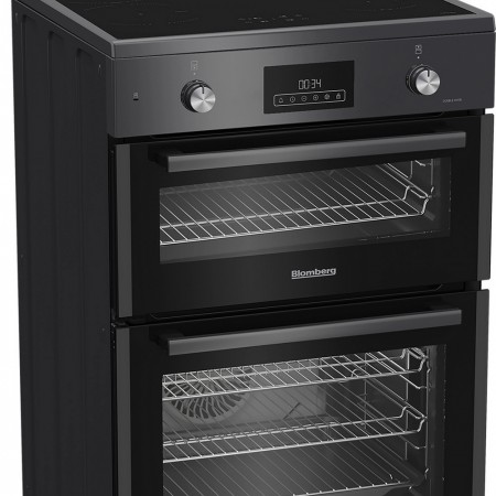 Blomberg HIRN651N 60cm Double Oven Electric Cooker with Induction Hob - Anthracite++5yr Warranty