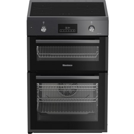 Blomberg HIRN651N 60cm Double Oven Electric Cooker with Induction Hob - Anthracite++5yr Warranty