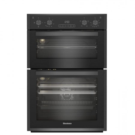 Blomberg RODN9202DX 59.4cm Built In Electric Double Oven - Dark Steel++5YR WARRANTY++