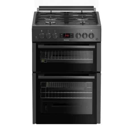 Blomberg GGN65N 60cm Double Oven Gas Cooker with Gas Hob - Anthracite ++3 Year Warranty++