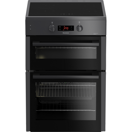 Blomberg HIN651N 60cm Double Oven Electric Cooker with Induction Hob - Anthracite