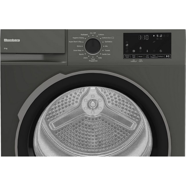 Blomberg LTA18321G 8kg Heat Pump Tumble Dryer - Graphite++5YR WARRANTY Blomberg LTA18321G 8kg Heat Pump Tumble Dryer - Graphite++5YR WARRANTY