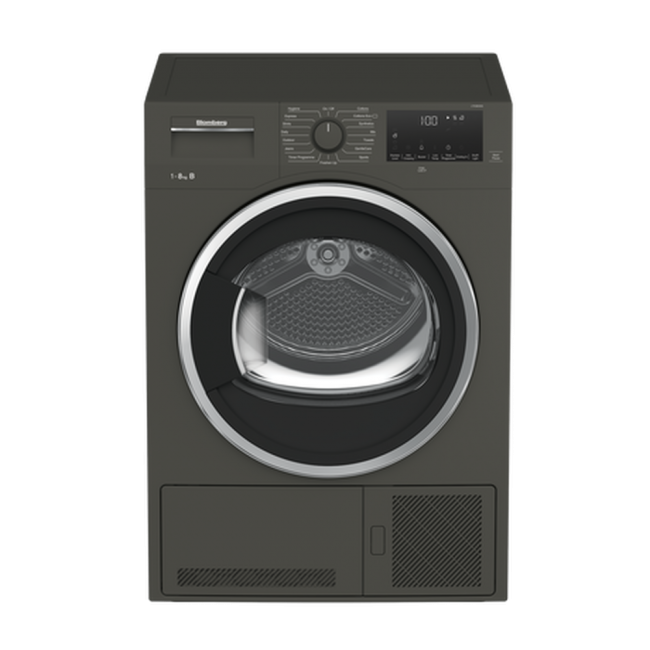 Blomberg LTK38030G 8kg Condenser Tumble Dryer - Graphite