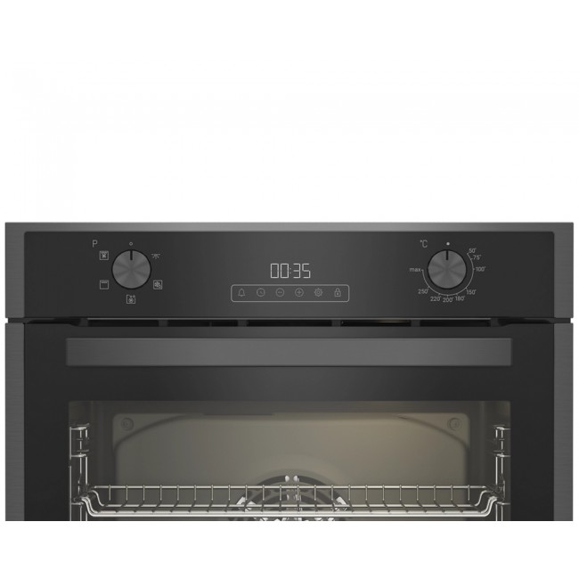 Blomberg ROEN9202DX 59.4cm Built In Single AeroChef Oven - Dark Steel
