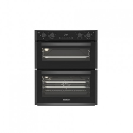 Blomberg ROTN9202DX 59.4cm Built-Under Electric Double Oven - Dark Steel