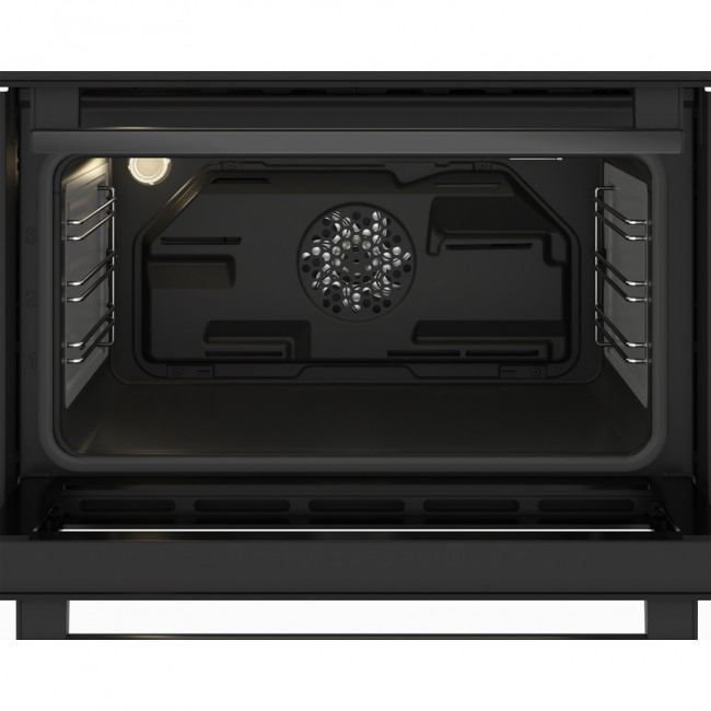 Blomberg ROTN9202DX 59.4cm Built-Under Electric Double Oven - Dark Steel