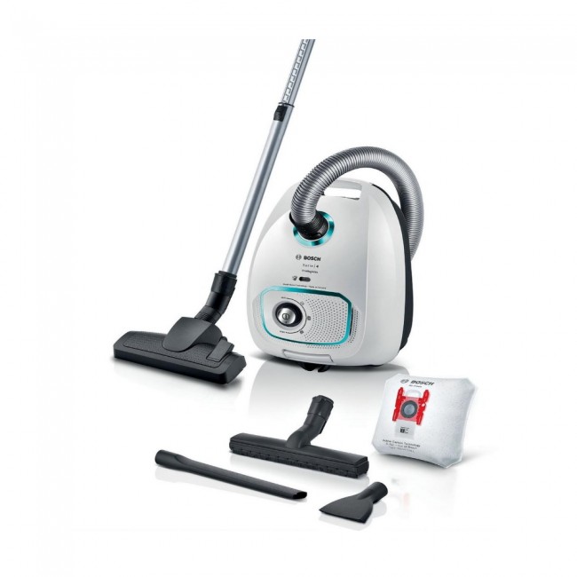 Bosch BGBS4HYGGB Serie 4 ProHygienic 600W 4.5kg Cylinder Vacuum Cleaner - White