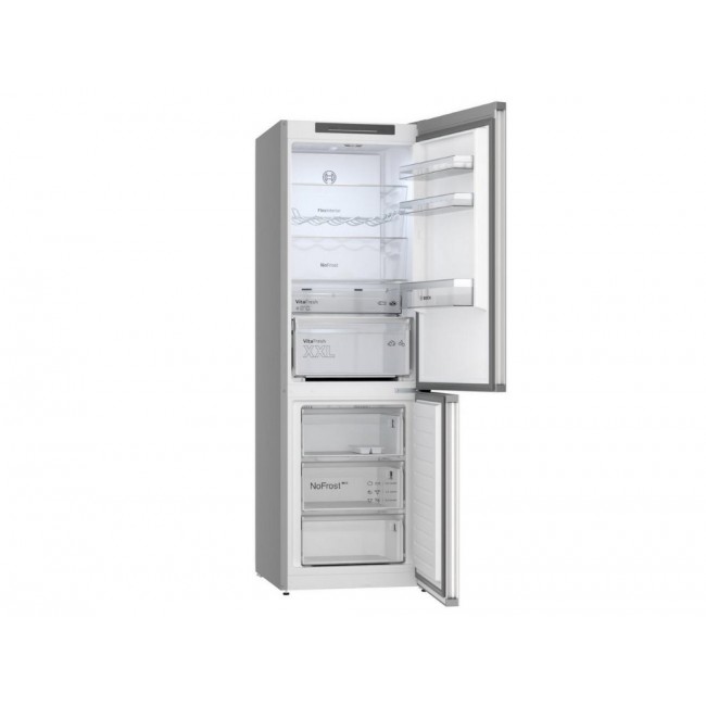 Bosch KGN362LDFG 60cm 70/30 Frost Free Fridge Freezer - Inox-look