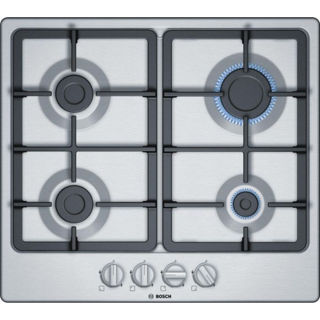 Bosch PGP6B5B90 58.2cm Gas Hob - Stainless Steel++2 Year Warranty++