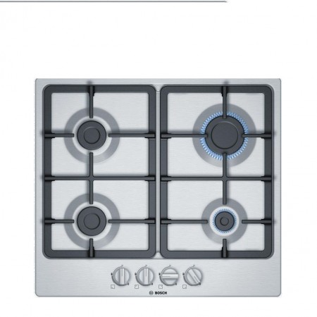 Bosch PGP6B5B90 58.2cm Gas Hob - Stainless Steel++2 Year Warranty++