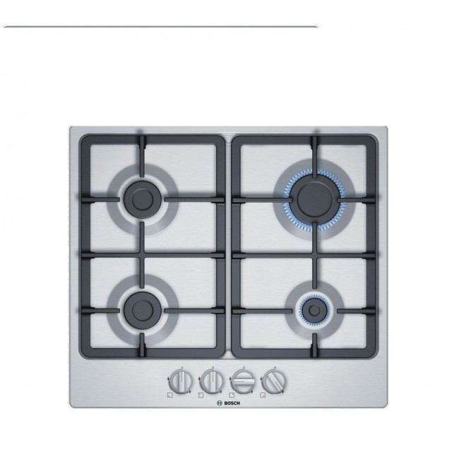 Bosch PGP6B5B90 58.2cm Gas Hob - Stainless Steel++2 Year Warranty++