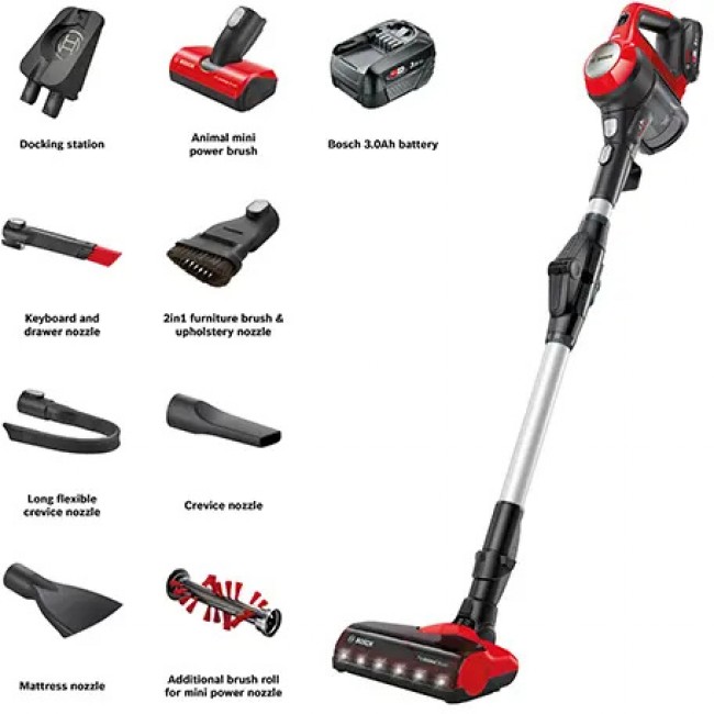 Cordless vacuum cleaner Unlimited 7 ProAnimal Red
