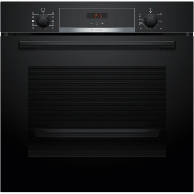 Series 4 Built-in oven with added steam function 60 x 60 cm Black