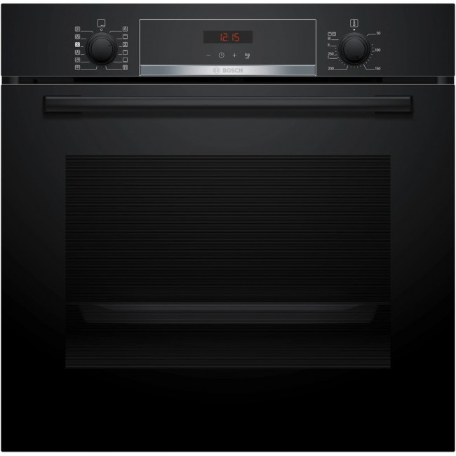 Series 4 Built-in oven with added steam function 60 x 60 cm Black