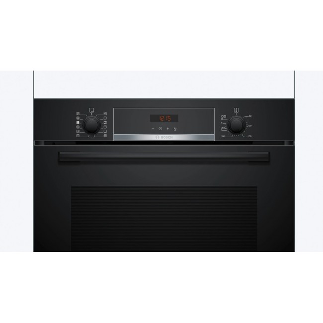 Series 4 Built-in oven with added steam function 60 x 60 cm Black
