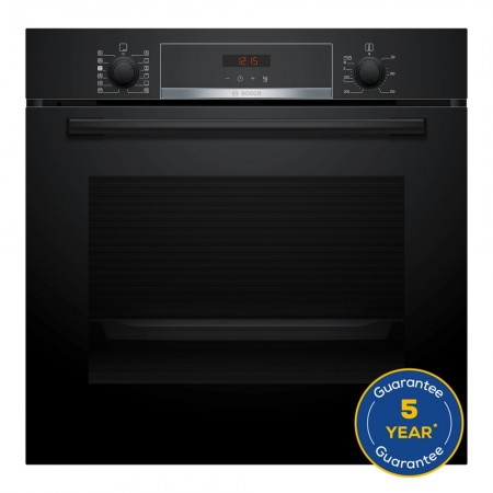 Series 4 Built-in oven with added steam function 60 x 60 cm Black