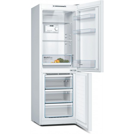 Series 2 Free-standing fridge-freezer with freezer at bottom 176 x 60 cm White, Total No Frost